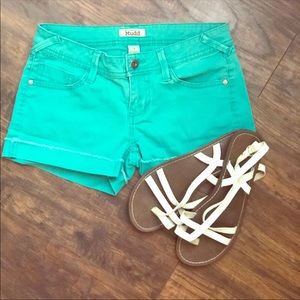Teal/mint shorts